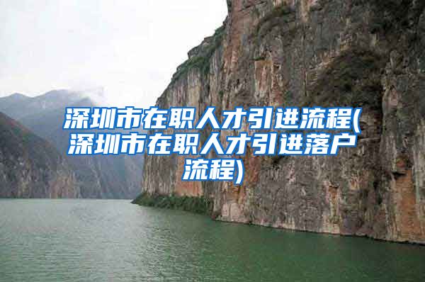 深圳市在职人才引进流程(深圳市在职人才引进落户流程)