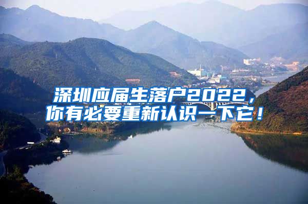 深圳应届生落户2022，你有必要重新认识一下它！