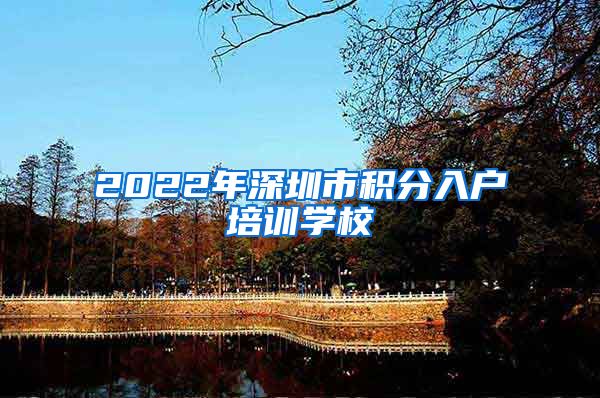 2022年深圳市积分入户培训学校