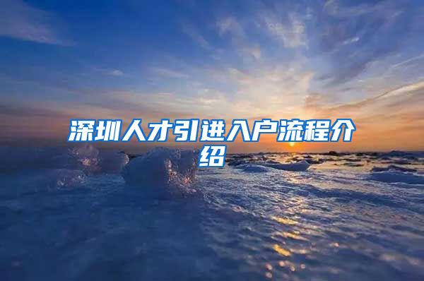 深圳人才引进入户流程介绍