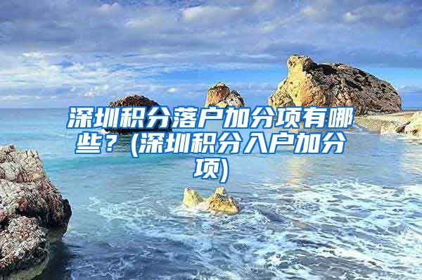 深圳积分落户加分项有哪些？(深圳积分入户加分项)