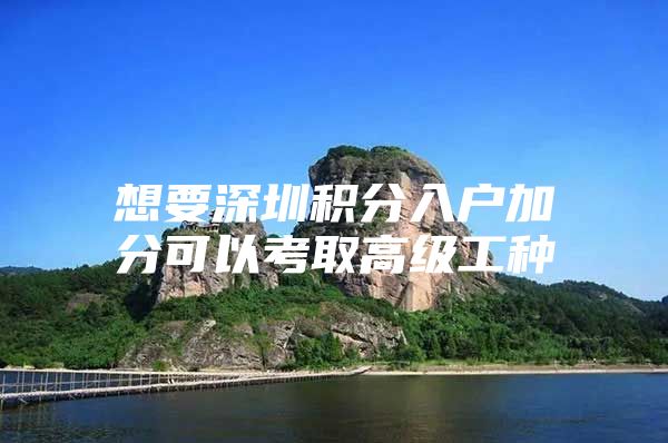 想要深圳积分入户加分可以考取高级工种