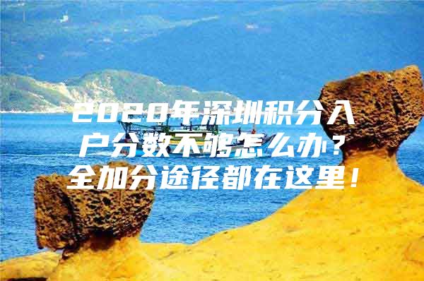 2020年深圳积分入户分数不够怎么办？全加分途径都在这里！