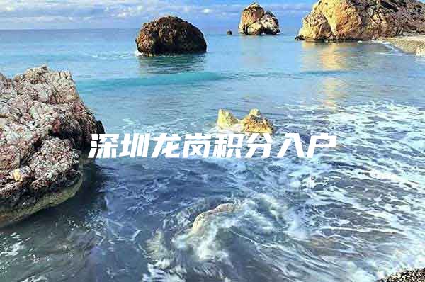 深圳龙岗积分入户