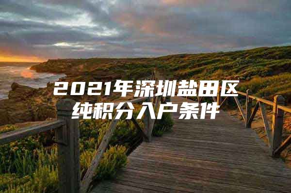 2021年深圳盐田区纯积分入户条件