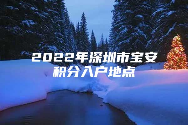 2022年深圳市宝安积分入户地点