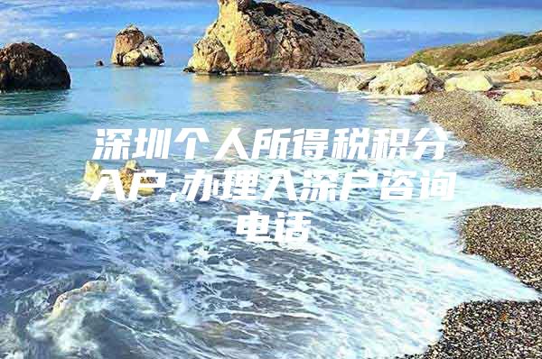 深圳个人所得税积分入户,办理入深户咨询电话